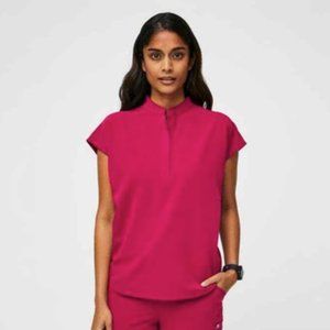Figs Womens Rafaela Scrub Top sz XS in Ultra Rose